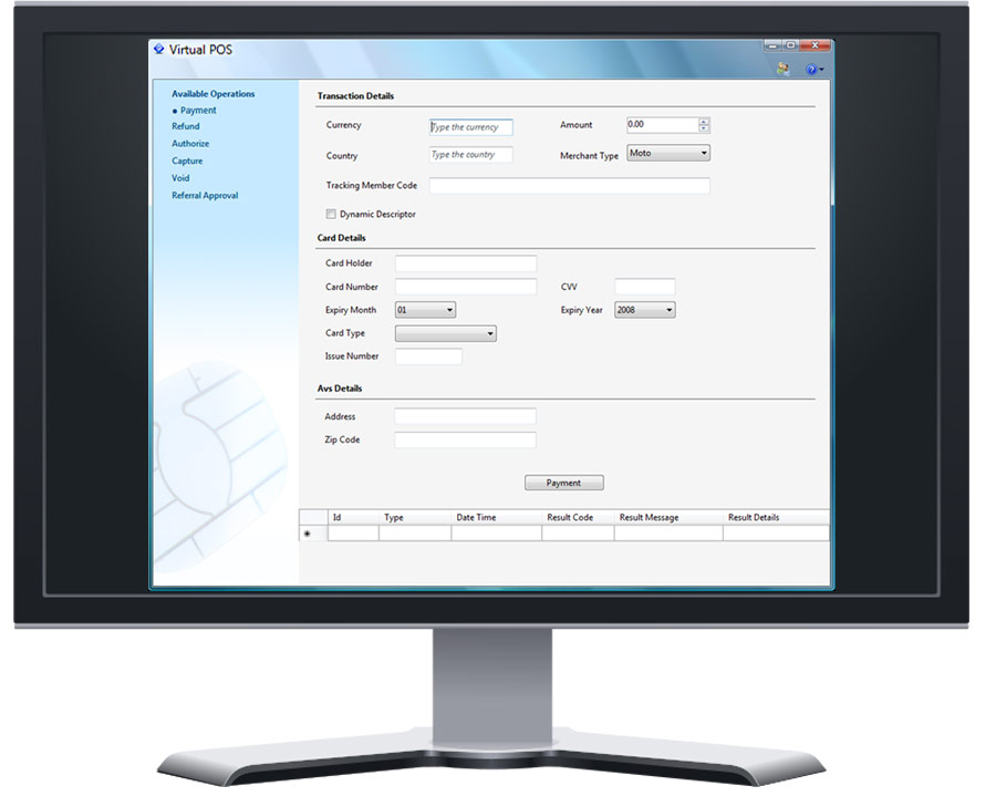 MOTO transactions can be processed quickly and easily by using a virtual terminal.