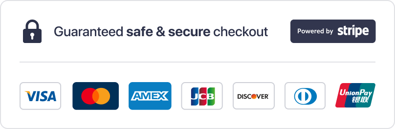 Use stribe trust badges to build trust at the checkout page