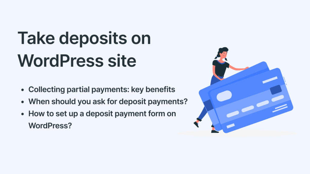 Take deposit partial payment in WordPress