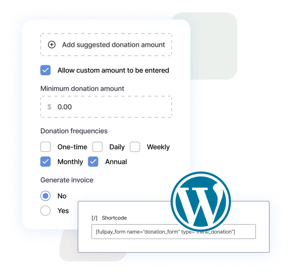 Accept donations in WordPress