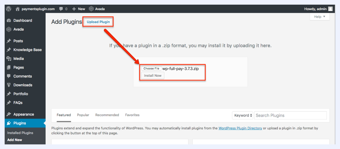 Selling products on WordPress step 1.