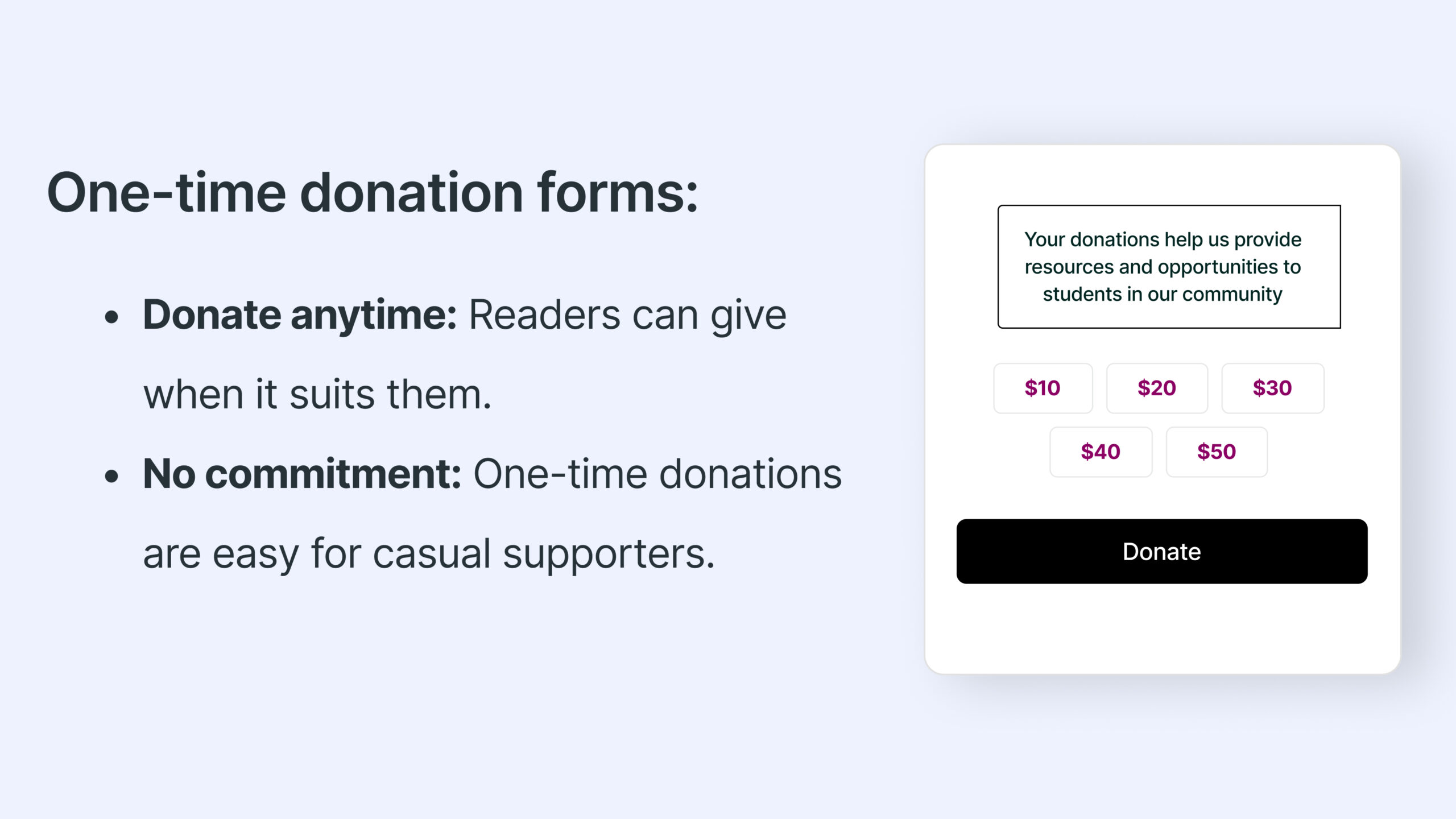 One-Time Donations