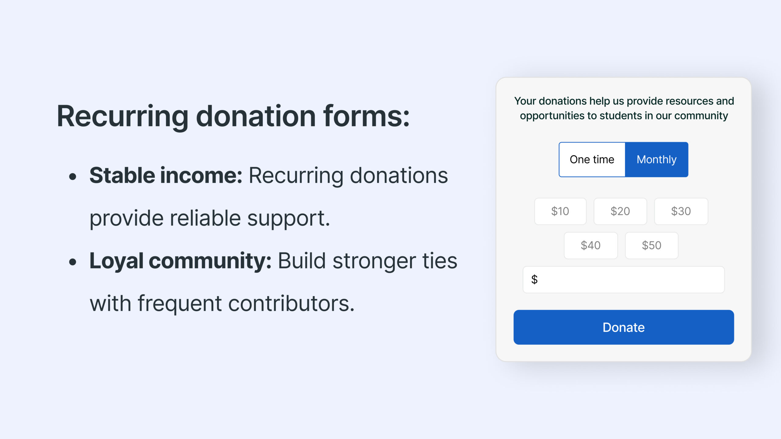 Recurring Donations